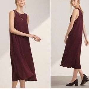 Aritzia Wilfred Midi Maxi Slip Shift Dress Wedding Guest Casual Sleeveless Sun